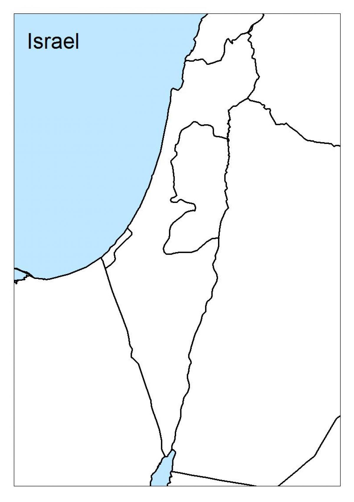 mapa izraela prázdne
