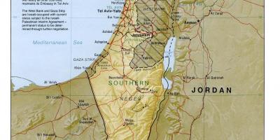 Mapa izraela geografia 