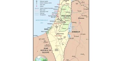 Mapa izraela letiská