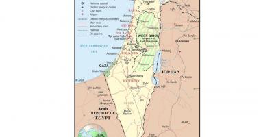 Mapa izraela letiská