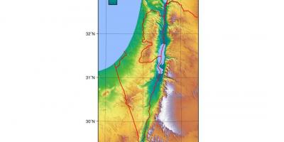 Mapa izraela fasáda
