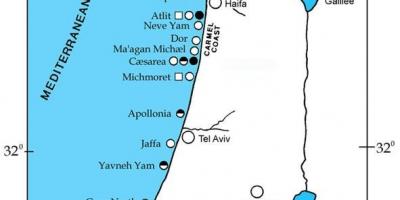 Mapa izraela porty