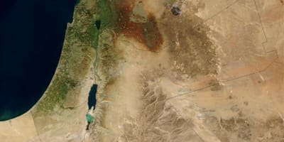 Mapa izraela satelit 