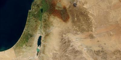 Mapa izraela satelit 